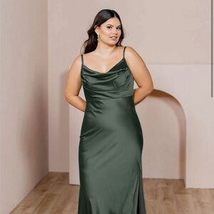 Deep olive revelry dress
